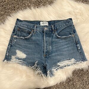 AGOLDE Women's Blue Denim Shorts